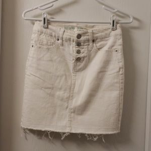 White Mossimo High waisted denim skirt